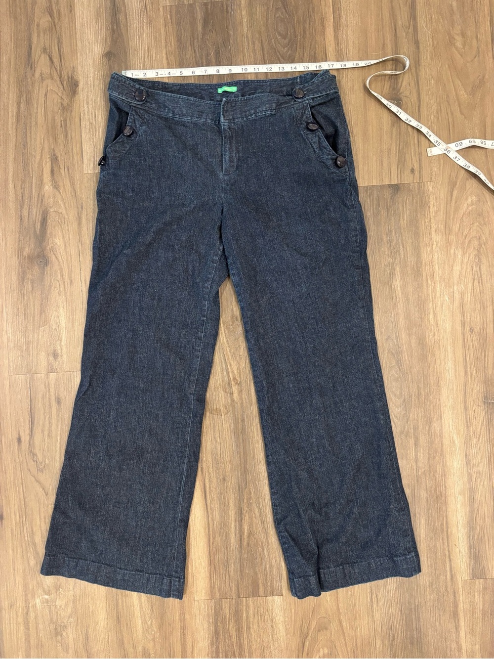 Lilly Pulitzer Dark Blue Wide-Leg Denim Pants